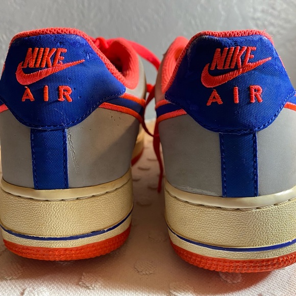 Nike Air Force 1 Low Wolf Grey/Game Royal-Hot Punch - Picture 7 of 16